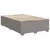 Vidaxl Box spring postelja z vzmetnico taupe 120x190 cm blago