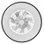 Rabalux Plafonjera sa ventilatorom Dalfon2, 48W, 48,5cm, 3000-6000K, Crno-bela