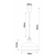 Rea Light Danae L HN8423L-7045 Visilica, E27, 60W, O30cm, Siva