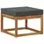 Set vanjskih sofa s jastukom 6 pcs Prirodna i antracit