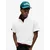 Bershka Majica INTERLOCK off-bela
