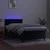 Vidaxl Box spring postelja z vzmetnico LED črna 100x200 cm žamet