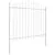 Vrtna Ograda 8 pcs Bijelo 170 x 165 cm Čelik s prahom premazan