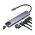 Adapter-konvertor TIP C na HDMI+2xUSB 3.0+TF/SD+2xTIP C+RJ45