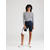 Lindex Majica Pacific  temno modra / bela
