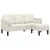 Set sofe s jastukom 2 pcs Krema Poliester