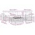 Set vanjskih sofa s jastukom 5 pcs