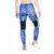 Womens tehnical workout tights blue