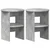 Pomoćni ormarić 2 pcs Betonsko Siva O40 x 50 cm