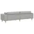 Sofa Oblačnosiva 250 x 77 x 76 cm tkanina