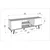Hanah Home TV Komoda Ekvador, 154,4x56,6x31,3 cm, Bela