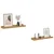 Polica na zidu 2 pcs Smeđa 40 x 9 x 3 cm Konstruirano drvo