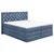 MID.YOU POSTELJA BOXSPRING 160 cm  x 200 cm , tekstil, leseni material temno modra