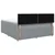 vidaXL Postelja boxspring z vzmetnico Svetlo siva 140 x 190 cm Blago