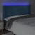 Vidaxl LED posteljno vzglavje temno modro 183x16x118/128 cm žamet