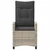 Vrtna stolica 2 pcs Svijetlo siva i tamno siva 56 x 60 x 112 cm