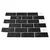 Subway pločica 50 pcs Crni mramor 30 x 30 cm Poliuretan i PET