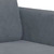 2-dijelni set sofa tamnosivi baršunasti