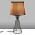 Opviq Stona lampa Telis-5372, 28x28x55 cm, IP20, Braon-crna