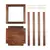 VEVOR Svećnjak za fenjer 140x140x2548 mm rjava