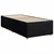 Vidaxl Box spring postelja z vzmetnico črna 90x200 cm blago