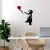 Opviq Zidna dekoracija Banksy-13-1, 105x85 cm, 1.5 mm, Crno-crvena