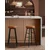 Songmics Barski stol, kolekcija Echo, 51,6x51,6x75 cm, rjav