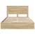 Krevet s od storage Sonoma hrast 140 x 200 cm Konstruirano drvo
