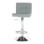 KONDELA Barski stol Kandy New - siv/krom