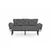Atelier del Sofa Trosed na razvlačenje Nitta 185x85x70cm Sivi