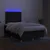 Vidaxl Box spring postelja z vzmetnico LED črna 120x200 cm blago