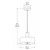 Luster na sajli HAKI 1xE27/60W/230V braon/crna