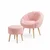 ATELIER DEL SOFA Fotelja i tabure Lida Pink