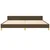 Vidaxl Posteljni okvir brez vzmetnice temno rjav 200x200 cm blago