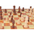 Lesene šah in šahovske figure 28x28cm