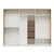 Hanah Home ormar Mitra 9118, 268 cm, beli / Artisan