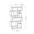 Hanah Home Polica za knjige Karmato, 96x168.5x25.5 cm, Braon