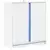 Komoda s LED svjetlima bijela 77x34x85 cm konstruirano drvo