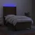 Vidaxl Box spring postelja z vzmetnico LED temno rjava 80x200 cm blago