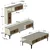 Hanah Home Set TV Komoda i klub sto Hrast