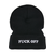 Fuck Off Beanie Black/White