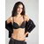 Hunkemöller Nedrček P&M črna/bela