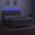 Vidaxl Box spring postelja z vzmetnico LED sv. siva 180x200 cm blago