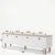Hanah Home TV komoda Pura, 180 cm, hrast Sapphire / bela