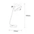 Opviq Berceste 180BLACK ML Stona lampa, Crna
