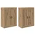 Kabinetski zidni Zidne 2 pcs Umjetnički hrast 69,5 x 34 x 90 cm
