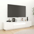 TV ormarić s LED svjetlima bijeli 180 x 35 x 40 cm