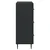 Ormar s ladicama Crna 66 x 34,5 x 89,5 cm Konstruirano drvo