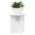 Stalak za biljke 2 pcs Bijela O40 x 40 cm Konstruirano drvo