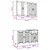 Kuhinjska jedinica LUCCA 4 pcs Crna Konstruirano drvo